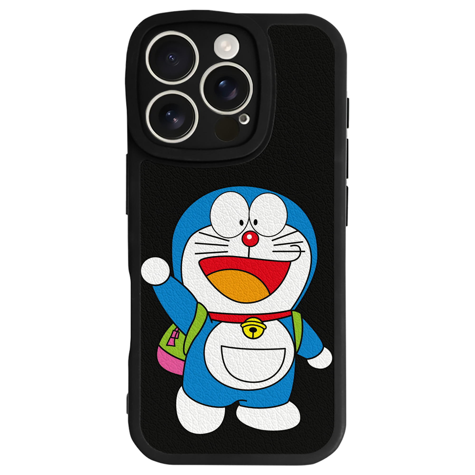 （画像用） ドラえもん Doraemon 【iPhone 16シリーズ対応】シリコンスマホケース（レザー調） 材質：シリコン